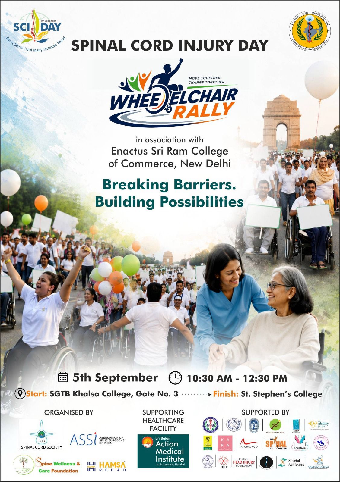 Wheelchair Rally Poster - 5th September